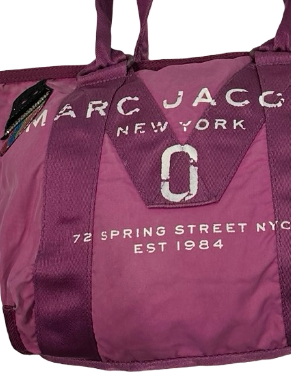 Rare 2017 MARC JACOBS Nylon Tote | Julie Verhoeven Collab Patches - Picture 10 of 16